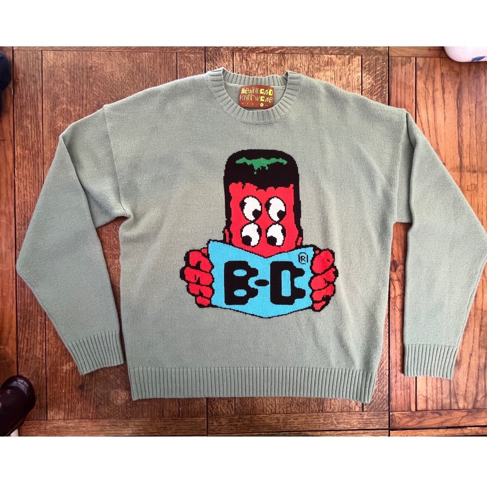 Brain Dead Readers Sweaters Size XL in Mallard AW22 hype wool